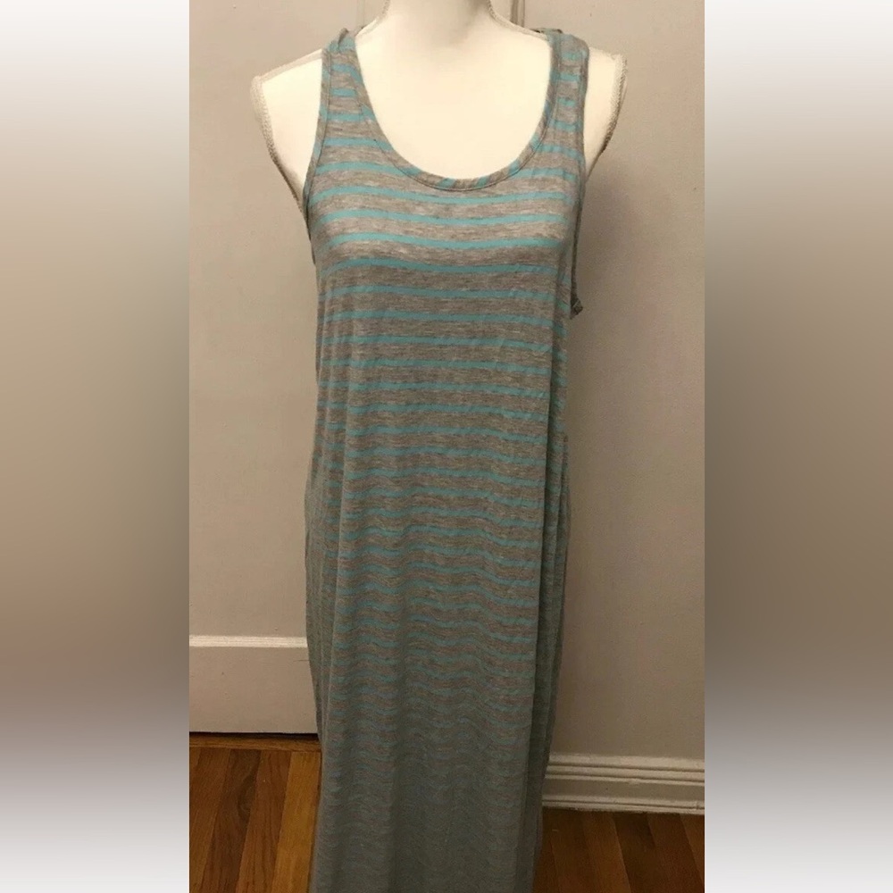 Blue Curl beachwear Maxi Dress Long Size M NWT.